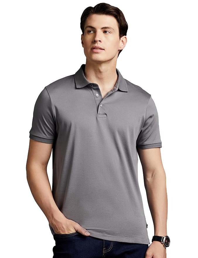 Grey polo shirt